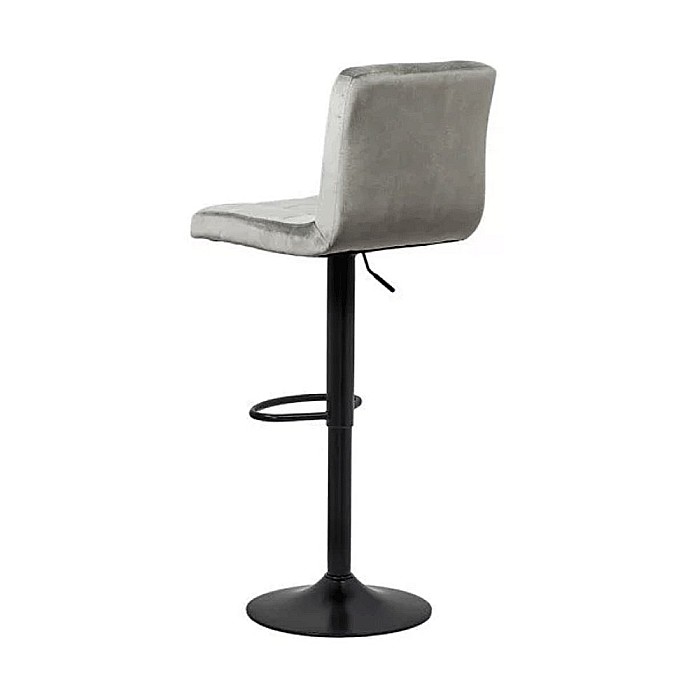Scaun de bar ABS 191B, catifea, suport picioare, rotatie 360°, cadru metalic, inaltime ajustabila, 100 kg [2]