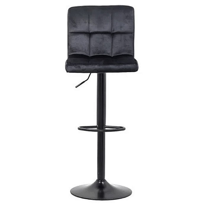 Scaun de bar ABS 191B, catifea, suport picioare, rotatie 360°, cadru metalic, inaltime ajustabila, 100 kg [2]