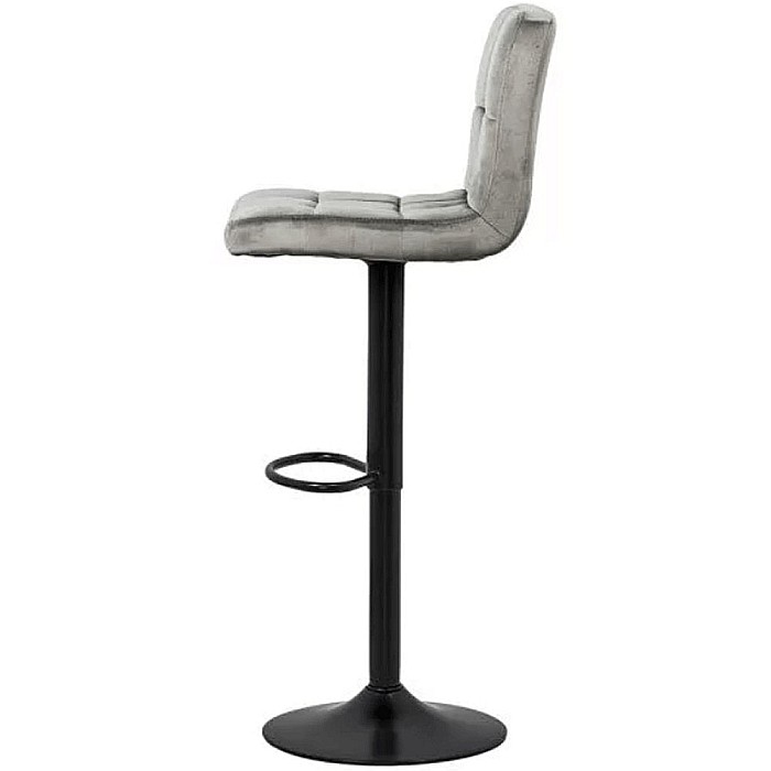 Scaun de bar ABS 191B, catifea, suport picioare, rotatie 360°, cadru metalic, inaltime ajustabila, 100 kg [3]