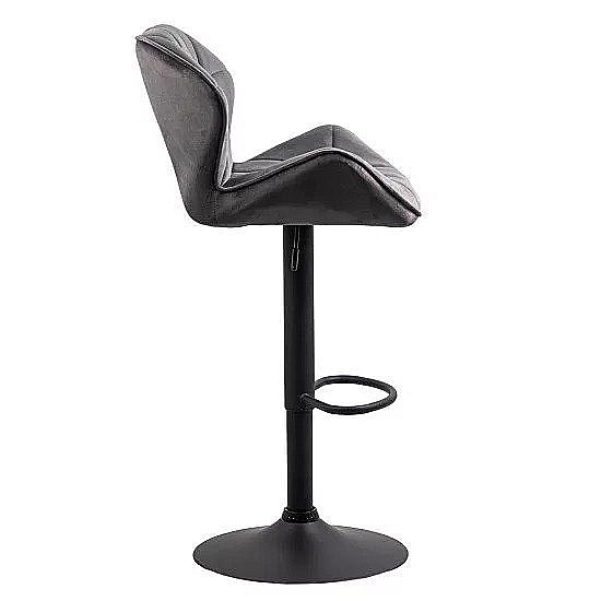 Scaun de bar ABS149, ergonomic, confortabil, catifea, suport picioare, rotatie 360 grade, 100 kg [3]