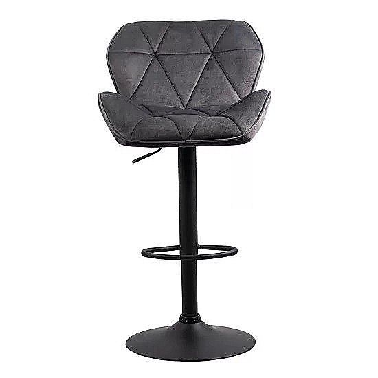 Scaun de bar ABS149, ergonomic, confortabil, catifea, suport picioare, rotatie 360 grade, 100 kg [4]