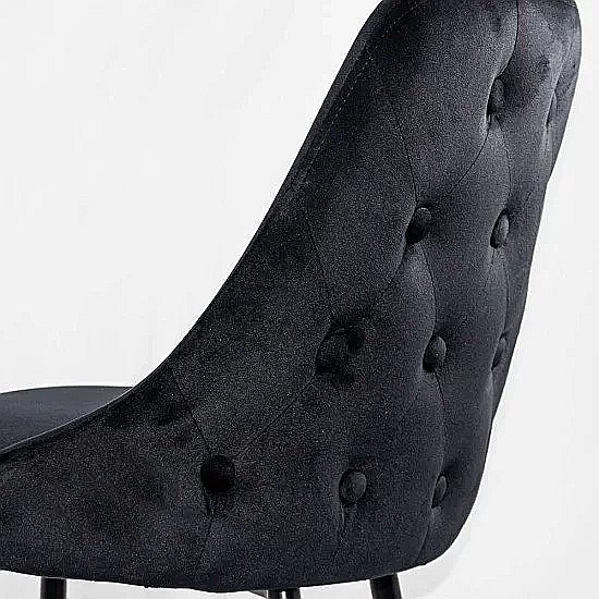 Scaun de bar fix, metalic, ABS143, cu tapiterie catifea, inalt, robust, 110 kg [4]