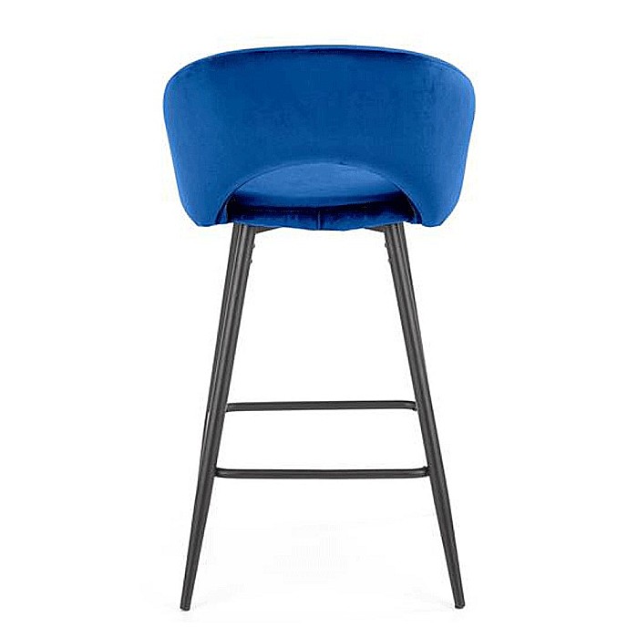 Scaun de bar H96 velvet Albastru [3]