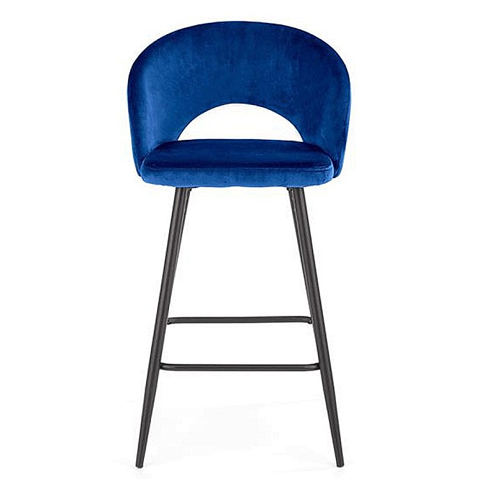 Scaun de bar H96 velvet Albastru [7]