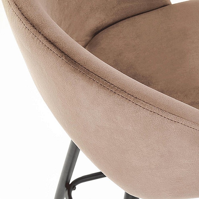 Scaun de bar H96 velvet Bej [5]