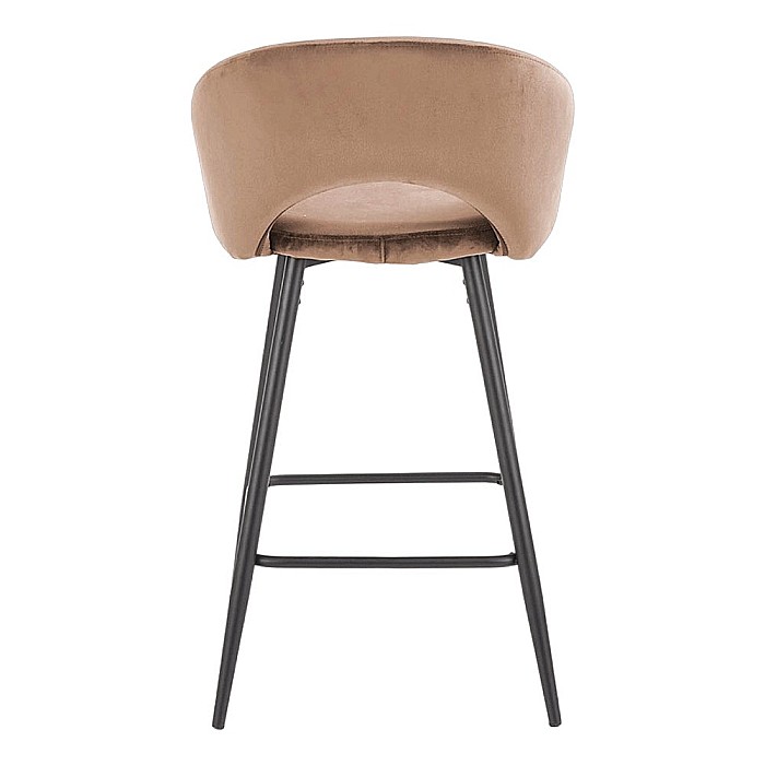 Scaun de bar H96 velvet Bej [3]