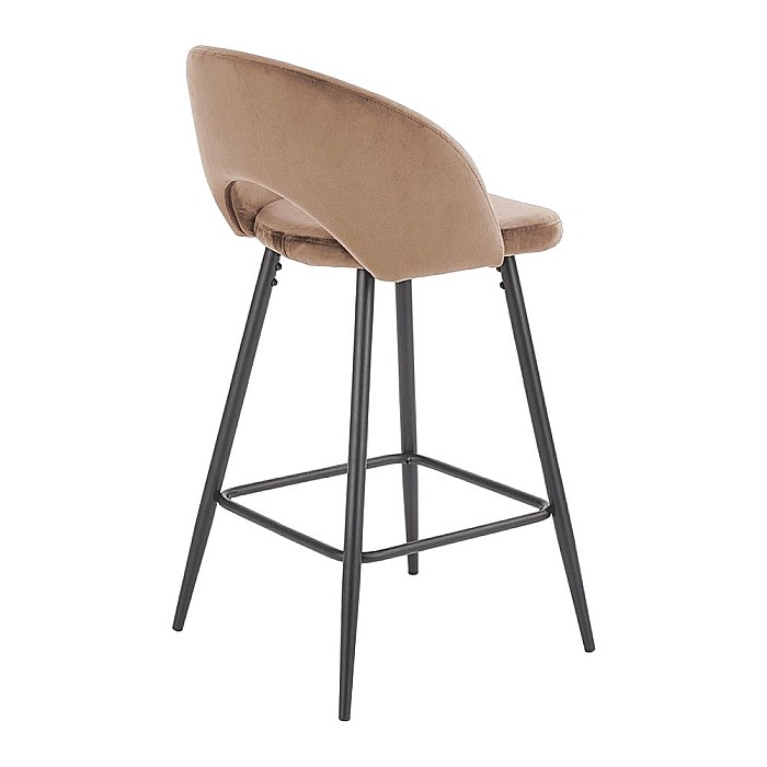 Scaun de bar H96 velvet Bej [4]
