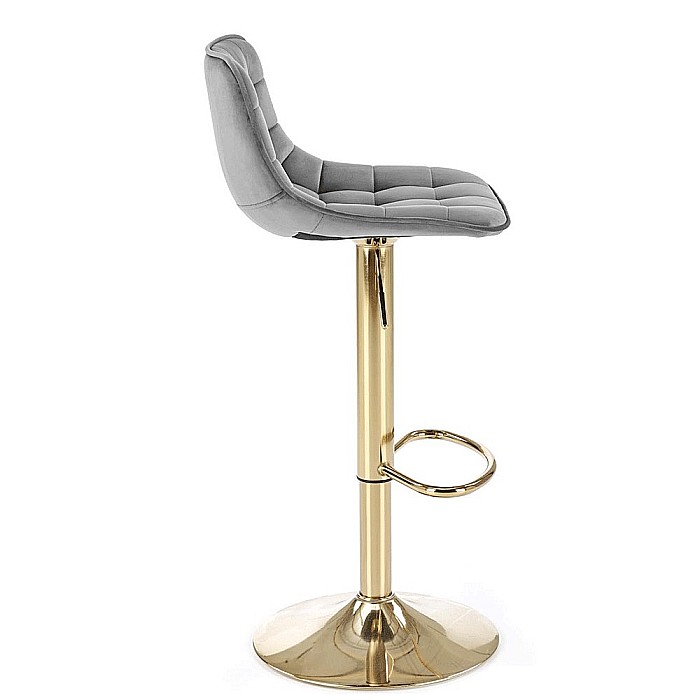 Scaun de bar HM H120 velvet Gri [6]