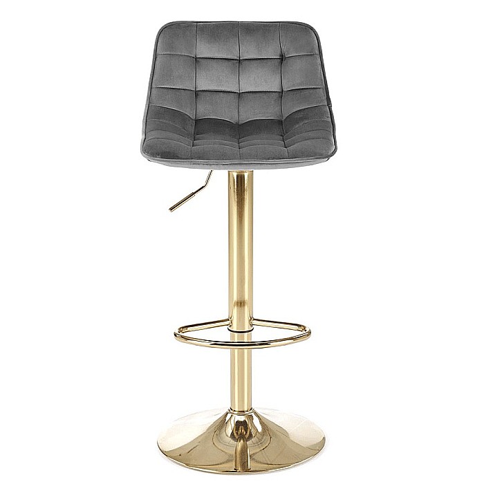 Scaun de bar HM H120 velvet Gri [4]