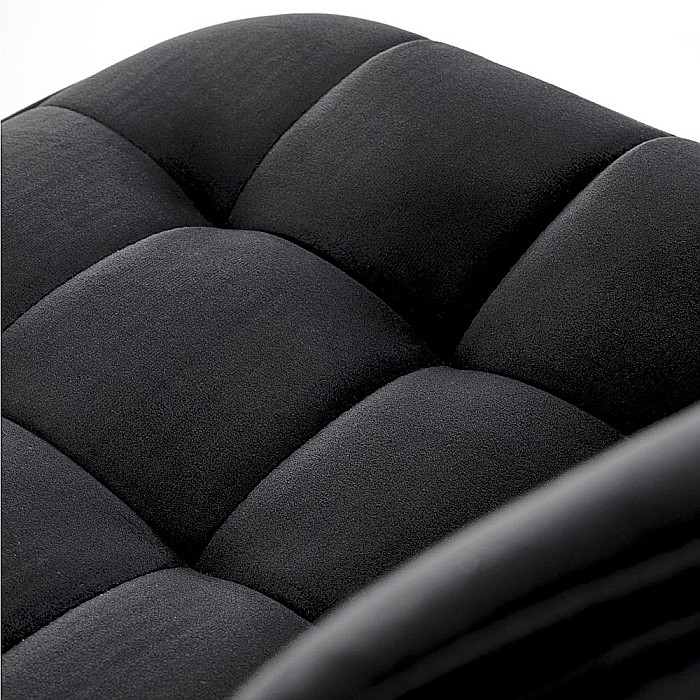 Scaun de bar HM H120 velvet Negru [5]