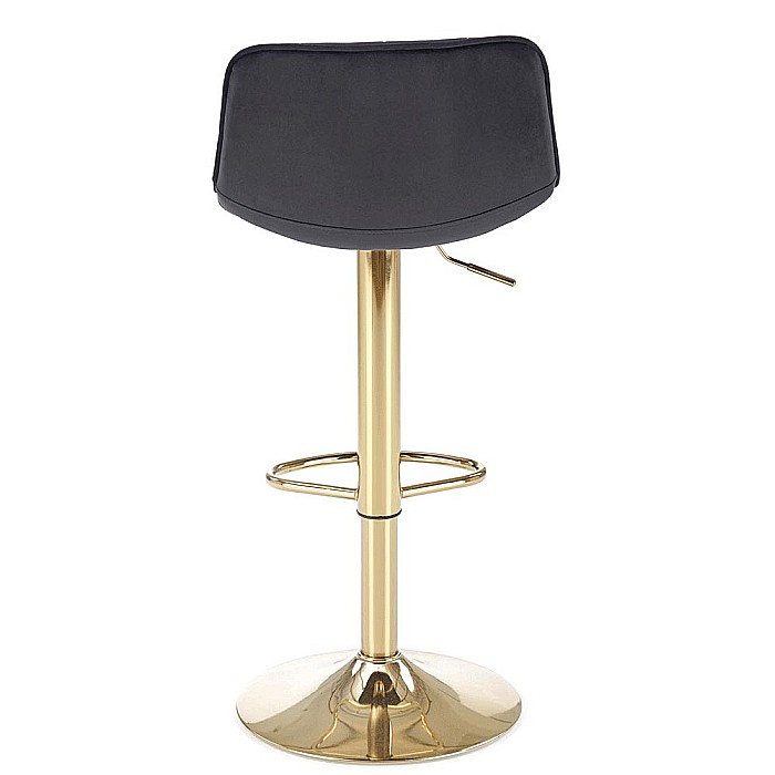 Scaun de bar HM H120 velvet Negru [3]