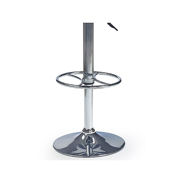 Scaun de bar HM H46, Piele ecologica, Rotativ, Inaltime ajustabila, Cu spatar, Inaltime ajustabila, 90 kg, 115x60x46 cm, Alb/Negru [5]