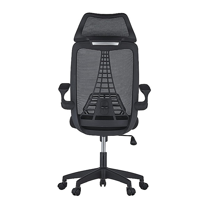 Scaun de birou ergonomic AB518, mesh, suport lombar, inaltime ajustabila, 90 kg, negru [4]