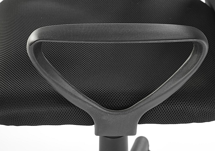 Scaun de birou ergonomic HM Nuble, Mesh, Cadru Metalic, Sezut piele ecologica, Inaltime ajustabila, Mecanism balansare,100 Kg, Negru [7]
