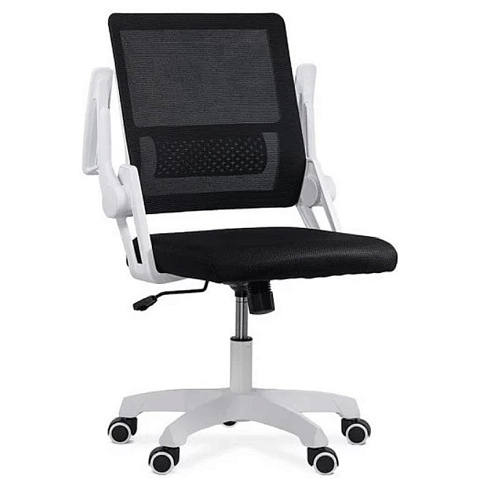 Scaun de birou ergonomic OFF 6261, mesh, cotiere rabatabile, inaltime reglabila, baza polipropilena, 80 kg [4]