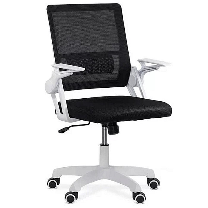 Scaun de birou ergonomic OFF 6261, mesh, cotiere rabatabile, inaltime reglabila, baza polipropilena, 80 kg [1]