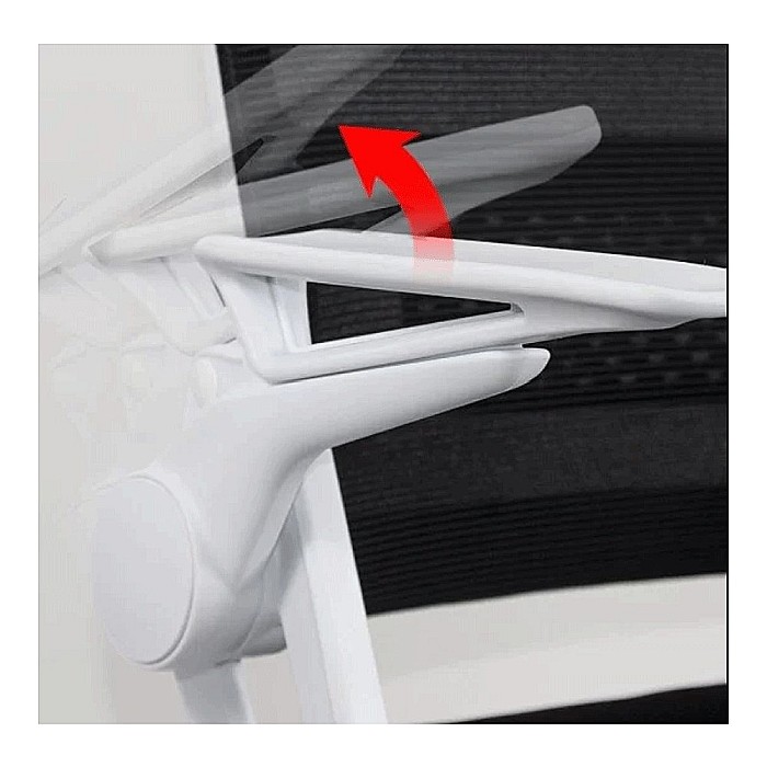 Scaun de birou ergonomic OFF 6261, mesh, cotiere rabatabile, inaltime reglabila, baza polipropilena, 80 kg [5]