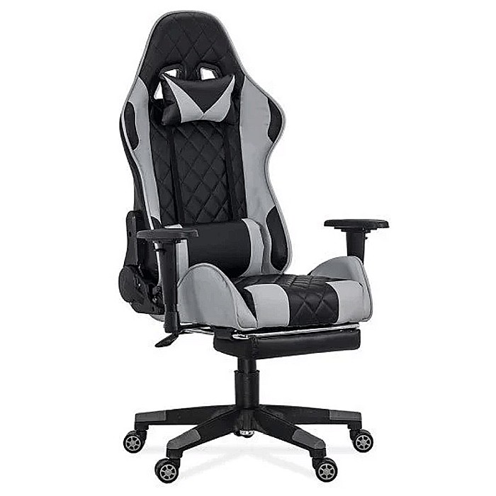 Scaun de birou OFF 307, gaming, spatar rabatabil, cotiere reglabile, mecanism de balans, 110 kg [5]
