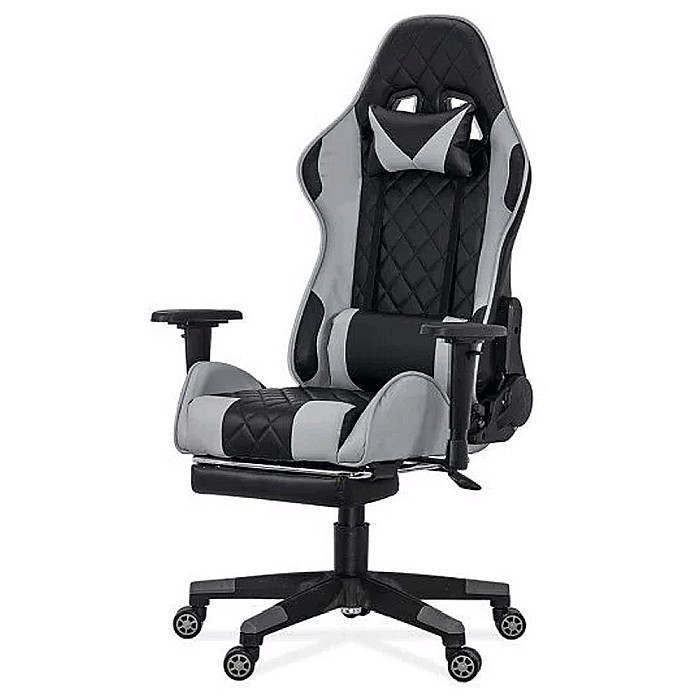 Scaun de birou OFF 307, gaming, spatar rabatabil, cotiere reglabile, mecanism de balans, 110 kg [6]