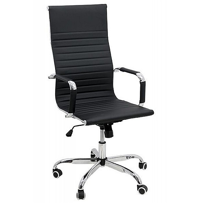 Scaun de birou OFF 802M, ergonomic, spatar inalt, mecanism balans, roti gumate, 100 kg [1]