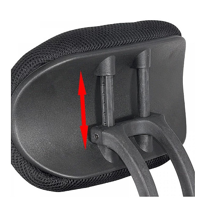 Scaun de birou OFF 989, ergonomic, mesh, mecanism sincron, brate reglabile, tetiera ajustabila, baza cromata, 110 kg [5]