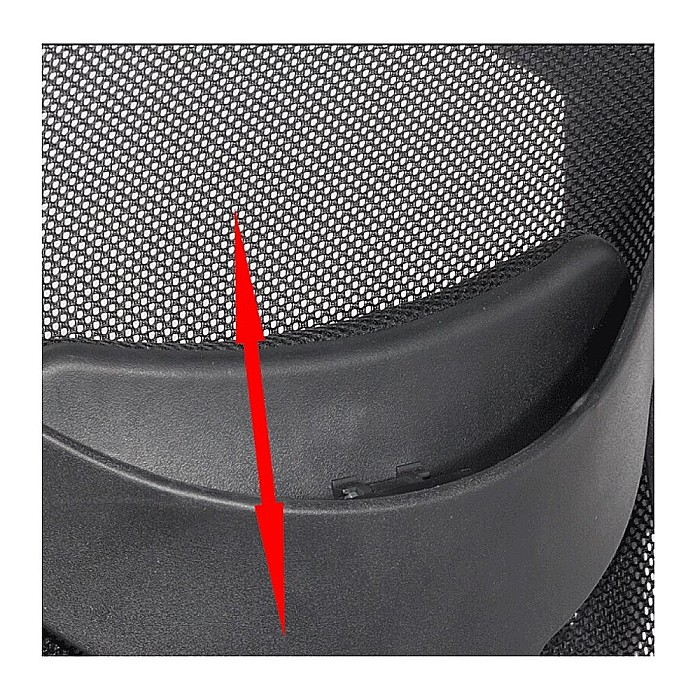 Scaun de birou OFF 989, ergonomic, mesh, mecanism sincron, brate reglabile, tetiera ajustabila, baza cromata, 110 kg [6]