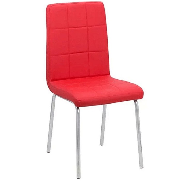 Scaun de bucatarie BUC 230, cadru metalic, piele ecologica, spatar inalt, 120 kg [2]