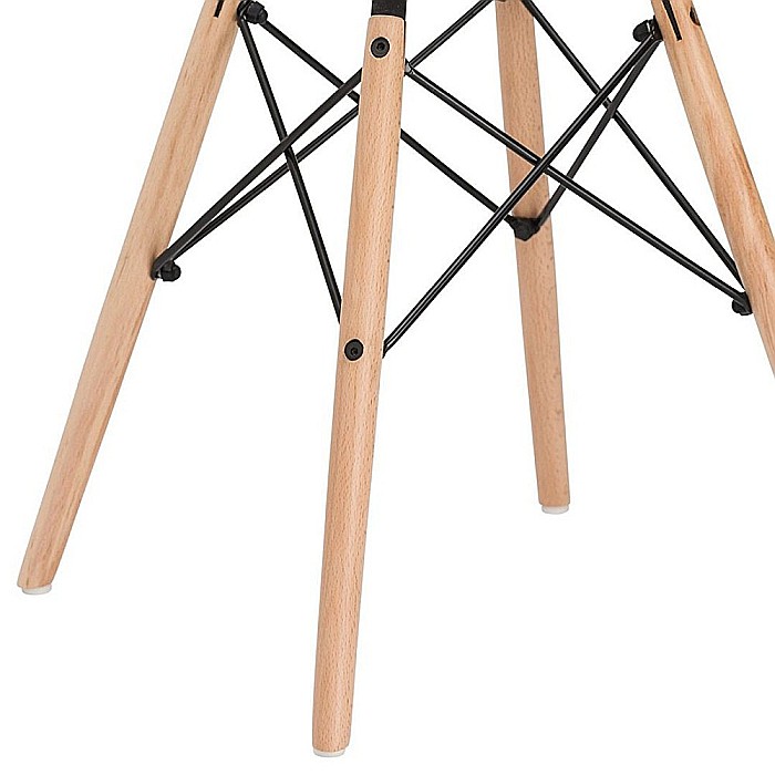 Scaun de bucatarie si living din polipropilena SL Enzo, ergonomic, lemn masiv, 83x46x42 cm, 100 kg, Negru [7]