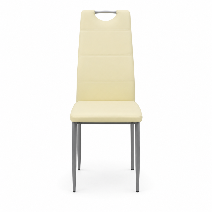 Scaun de living si bucatarie BUC 264, piele ecologica, picioare metalice, spatar inalt, 120 kg [3]