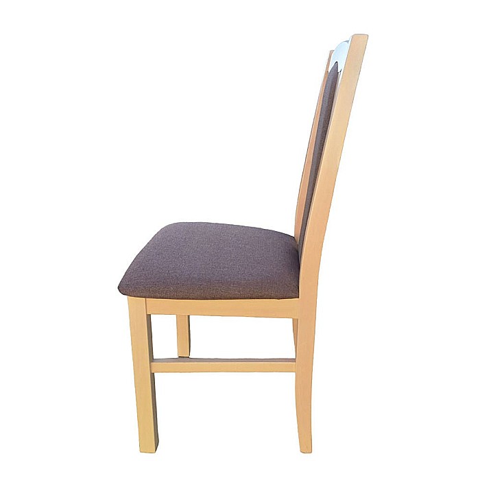 Scaun de living si bucatarie, DM7 Boston, din lemn masiv fag, tapiterie stofa, 120 kg, 96x43x40 cm, Stejar Sonoma [2]
