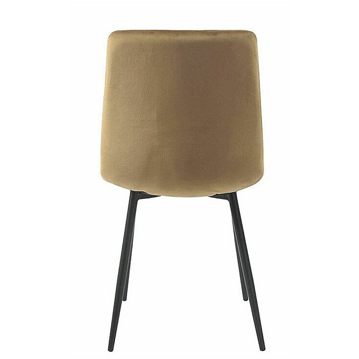 Scaun de living si bucatarie KL Mady, metalic, tapitat cu stofa,100 kg, 44x39x89 cm, bej [4]