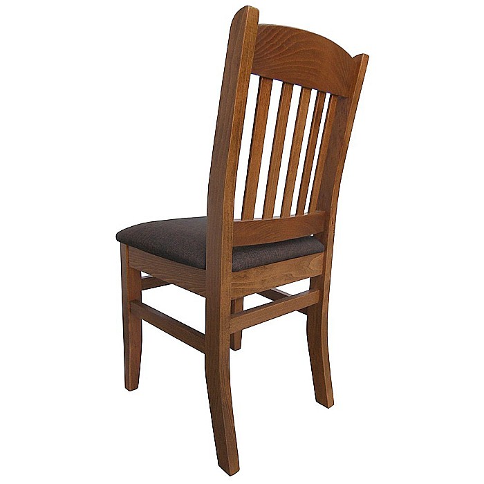 Scaun de living si bucatarie, lemn masiv fag, Bogdan, tapitat cu stofa, 120 kg, 88,5x46x42cm, Nuc [3]