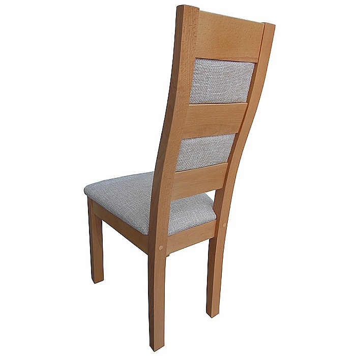 Scaun de living si bucatarie, lemn masiv fag, Eusebio, tapitat cu stofa, 120 kg, 101x44x45cm, Fag [3]