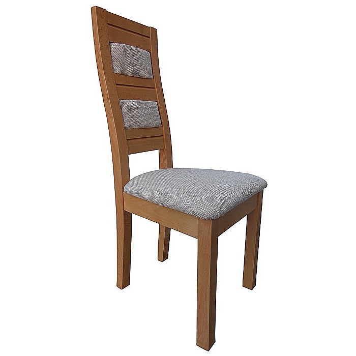 Scaun de living si bucatarie, lemn masiv fag, Eusebio, tapitat cu piele ecologica, 120 kg, 101x44x45cm, Wenge [1]