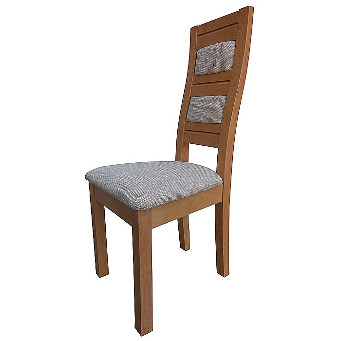 Scaun de living si bucatarie, lemn masiv fag, Eusebio, tapitat cu stofa, 120 kg, 101x44x45cm, Fag [5]