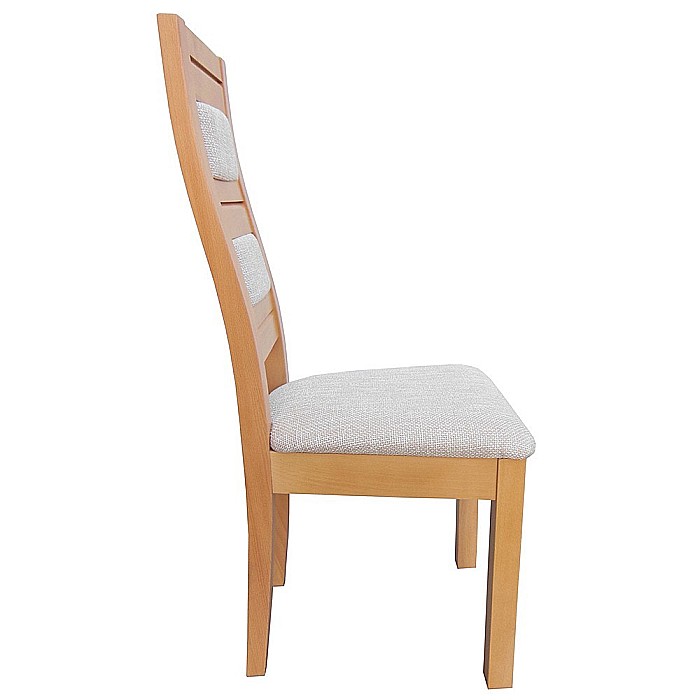 Scaun de living si bucatarie, lemn masiv fag, Eusebio, tapitat cu stofa, 120 kg, 101x44x45cm, Fag [4]