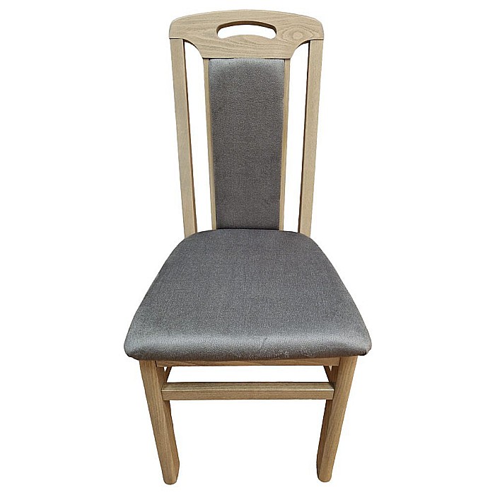 Scaun de living si bucatarie, SB Tim, din lemn masiv fag, tapiterie stofa, lacuit, 120 kg, 96x43x40 cm, Stejar Sonoma [5]