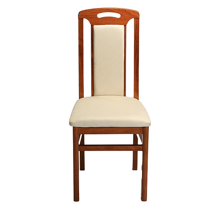 Scaun de living si bucatarie SB Tim, din lemn masiv fag, tapiterie stofa, lacuit, 120 kg, 96x43x40 cm, Cires [4]