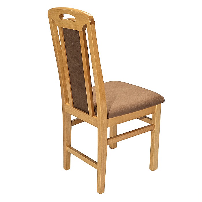 Scaun de living si bucatarie, SB Tim din lemn masiv fag, tapiterie stofa, lacuit, 120 kg, 96x43x40 cm, Stejar Natur [4]