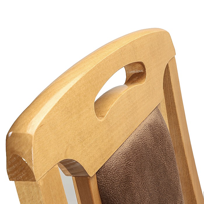 Scaun de living si bucatarie, SB Tim din lemn masiv fag, tapiterie stofa, lacuit, 120 kg, 96x43x40 cm, Stejar Natur [5]