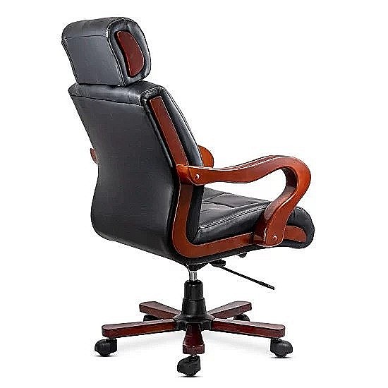 Scaun directorial cu masaj OFF1662, baza lemn, piele ecologica, elegant, robust, cu temporizator, 120 kg [5]