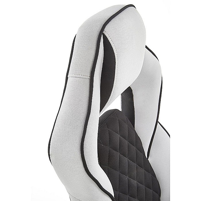 Scaun directorial ergonomic, HM Sonic, brate reglabile, mecanism de balans, baza polipropilena, rotire 360 ˚, 100 kg, negru/gri [10]