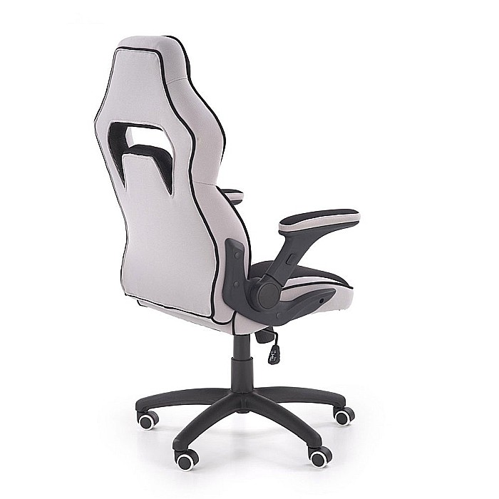 Scaun directorial ergonomic, HM Sonic, brate reglabile, mecanism de balans, baza polipropilena, rotire 360 ˚, 100 kg, negru/gri [5]