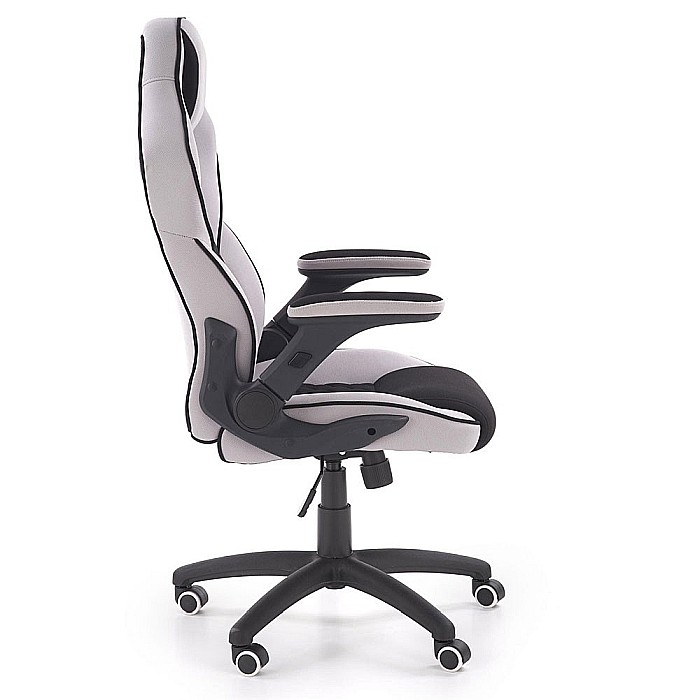 Scaun directorial ergonomic, HM Sonic, brate reglabile, mecanism de balans, baza polipropilena, rotire 360 ˚, 100 kg, negru/gri [8]