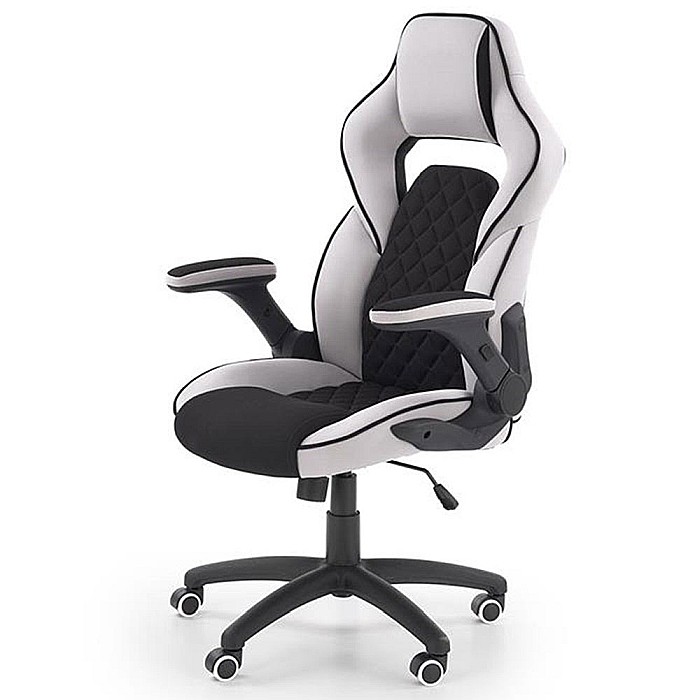 Scaun directorial ergonomic, HM Sonic, brate reglabile, mecanism de balans, baza polipropilena, rotire 360 ˚, 100 kg, negru/gri [2]