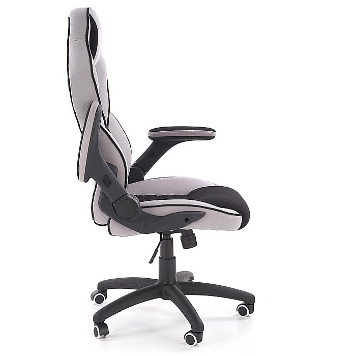 Scaun directorial ergonomic, HM Sonic, brate reglabile, mecanism de balans, baza polipropilena, rotire 360 ˚, 100 kg, negru/gri [7]