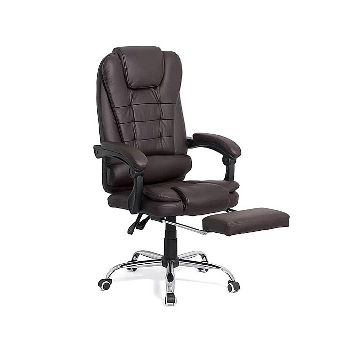 Scaun directorial ergonomic OFF 418, piele ecologica, functie recliner, suport picioare extensibil, inaltime reglabila, 120 kg [2]