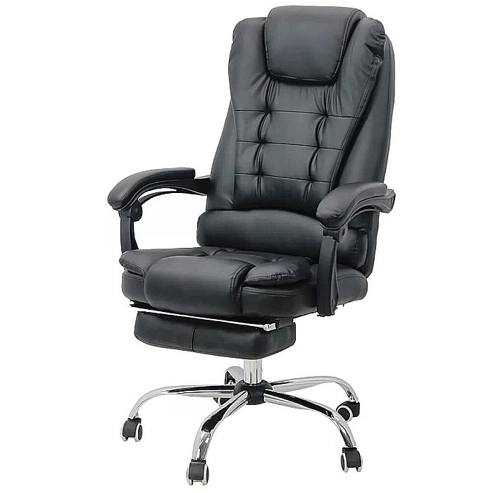 Scaun directorial ergonomic OFF 418, piele ecologica, functie recliner, suport picioare extensibil, inaltime reglabila, 120 kg [2]