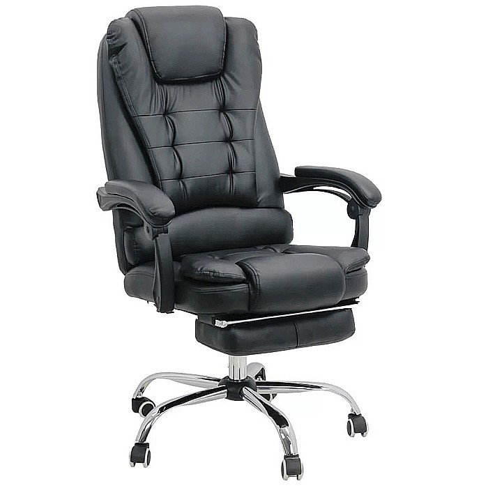 Scaun directorial ergonomic OFF 418, piele ecologica, functie recliner, suport picioare extensibil, inaltime reglabila, 120 kg [1]