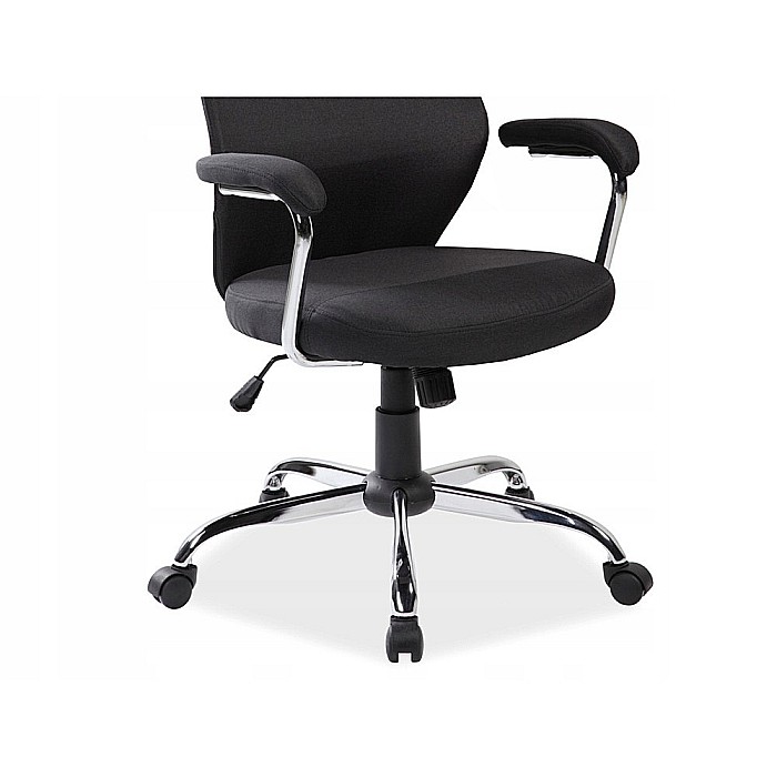 Scaun directorial ergonomic SL Q319, suport lombar, mecanism de balans, tapiterie stofa, inaltime reglabila, negru [5]